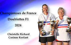 Championnes de France Doublettes F1 2024