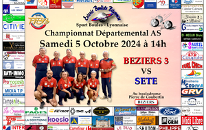 CHAMPIONNAT DEPARTEMENTAL MASCULIN AS    BEZIERS 3 / SETE