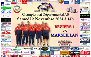 CHAMPIONNAT DEPARTEMENTAL MASCULIN AS    BEZIERS 1 / MARSEILLAN	