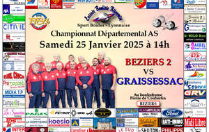 CHAMPIONNAT DEPARTEMENTAL MASCULIN AS    BEZIERS 2 / GRAISSESSAC