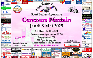 CONCOURS FEMININ 16 Doublettes 3/4