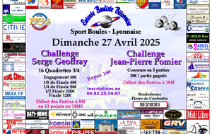 CHALLENGE GEOFFRAY / POMIER 16 Quadrettes 3/4