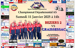 CHAMPIONNAT DEPARTEMENTAL MASCULIN AS    BEZIERS 2 / GRAISSESSAC