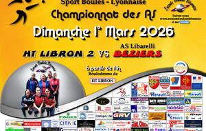 CHAMPIONNAT des ASF   HT LIBRON 2 / BEZIERS  A 14H