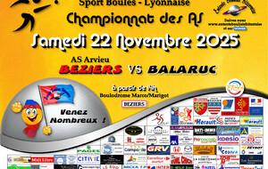 CHAMPIONNAT des AS   BEZIERS 1 / BALARUC  A 14H