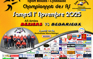 CHAMPIONNAT des AS   BEZIERS 1 / BEDARIEUX  A 10H