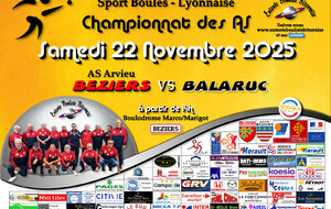CHAMPIONNAT des AS   BEZIERS 1 / BALARUC  A 14H