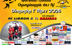 CHAMPIONNAT des ASF   HT LIBRON 2 / BEZIERS  A 14H