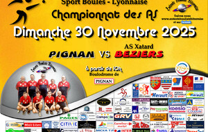 CHAMPIONNAT des AS   PIGNAN / BEZIERS 3  A 10H