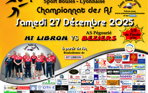 CHAMPIONNAT des AS  1/8 DE FINALE HT LIBRON / BEZIERS 2  A 14H