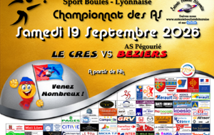 CHAMPIONNAT AS   LE CRES / BEZIERS 1  A 14H