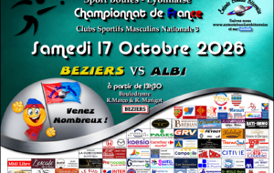 CHAMPIONNAT DE FRANCE MN3   BEZIERS / ALBI A 13H30