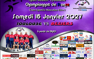 CHAMPIONNAT DE FRANCE ME2   TOULOUSE / BEZIERS A 13H30