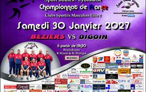 CHAMPIONNAT DE FRANCE ME2   BEZIERS / DIGOIN  A 13H30