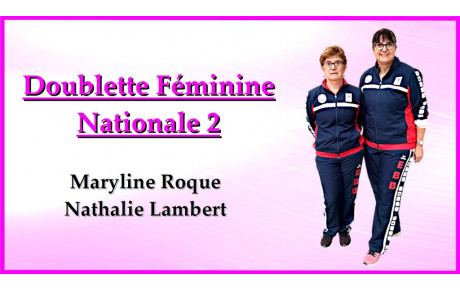 Doublette F N2 Maryline Roque / Nathalie Lambert 2022/2023