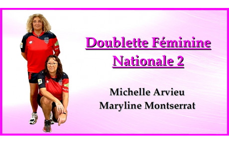 Doublette F N2 Michelle Arvieu / Maryline Montserrat 2022/2023